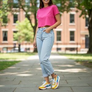 Vintage 1980s No Excuses bleach washed jeans size 11/12‎